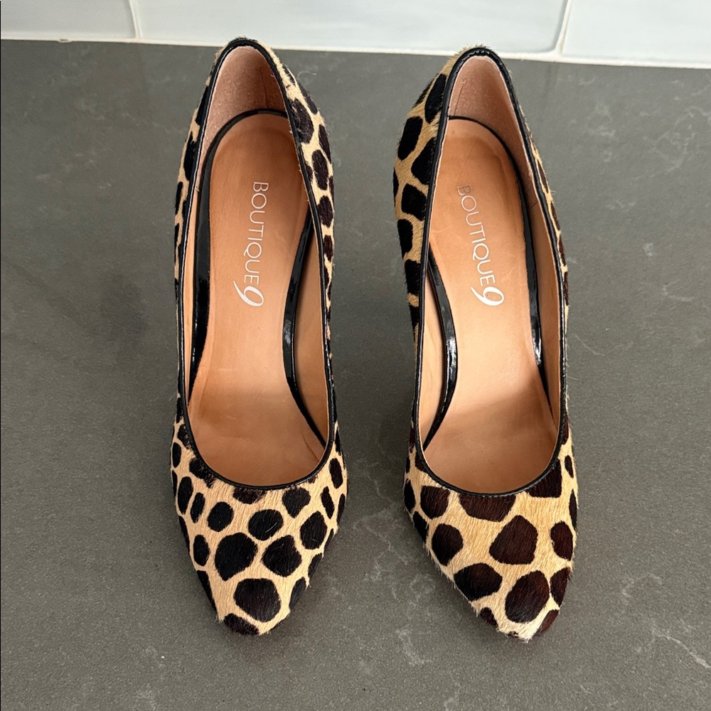 Boutique 9 Animal Print Heels - Picture 3 of 4